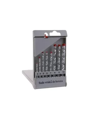 Vrták do betonu, SET, 4 – 10 mm, 5 ks, plast