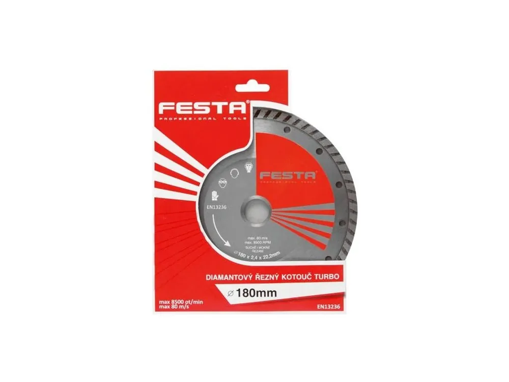 Kotouč diamantový turbo Ø 150 x 22,2 mm, FESTA