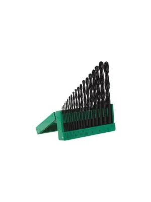 Vrták do kovu HSS, SET, 1 - 13 mm, 19 ks, plast