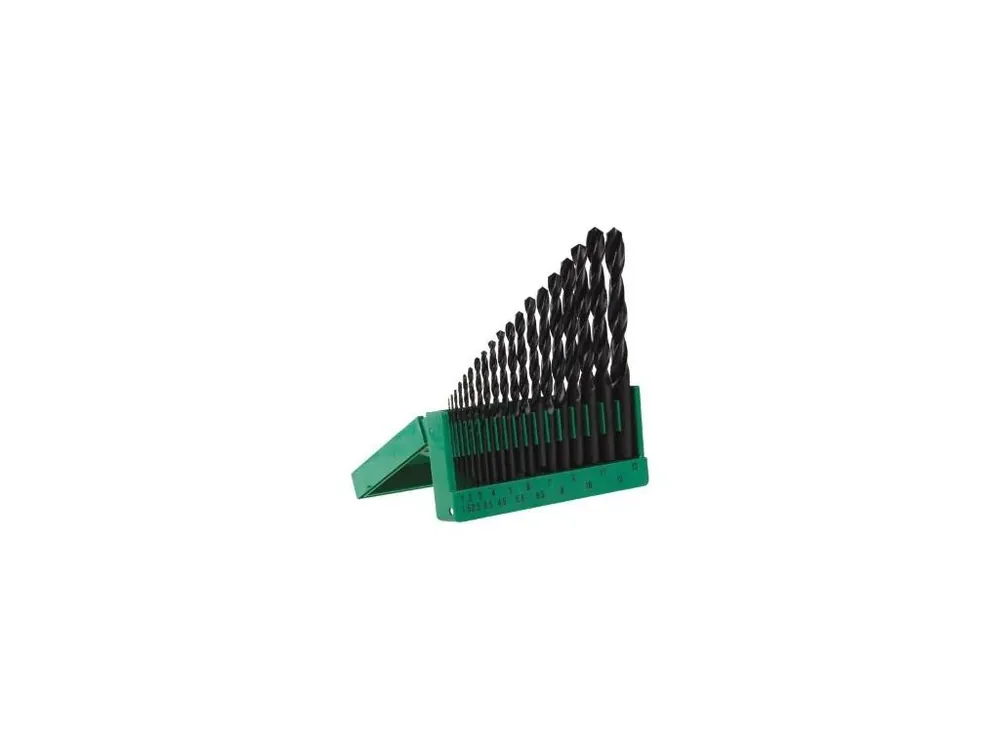 Vrták do kovu HSS, SET, 1 - 13 mm, 19 ks, plast