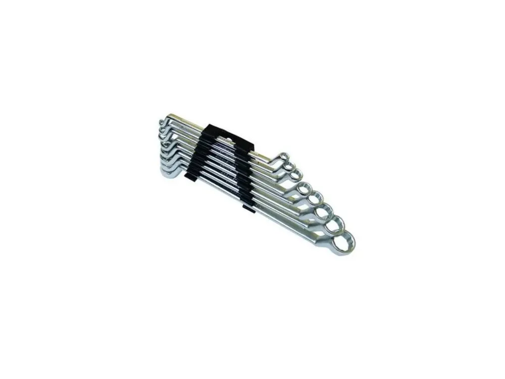 Klíče očkové vyhnuté CrV 8 ks, 6 - 22 mm