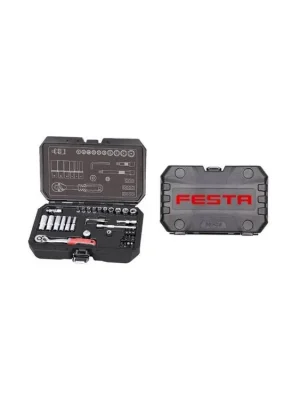 Gola sada PROFI, 36 ks, 1/4", plast obal, CrV, FESTA