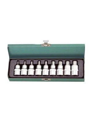 Hlavice HEX IMBUS PROFI, 9 ks, 1/2" CrV