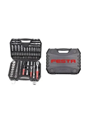 Gola sada, 94 ks, 1/4" + 1/2", plast obal, CrV, FESTA
