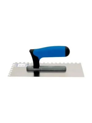Hladítko nerez, zub 8 mm, 270 x 130 mm, gumová rukojeť, KUBALA ENPRO