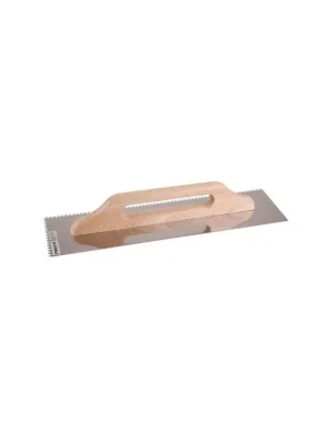 Hladítko nerez, zub 8 mm, 500 x 130 mm, dřevěná rukojeť, FESTA