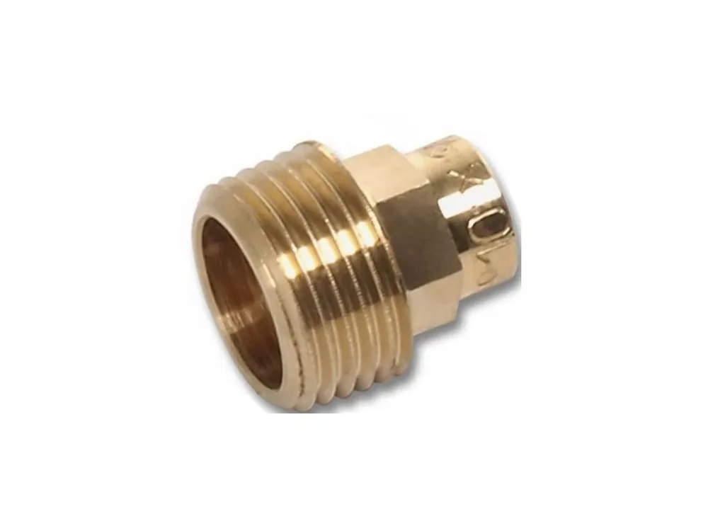 Přechodová vsuvka 4243G 15x1/2", s koncem na vnitřní pájení a s vnějším závitem, bronz