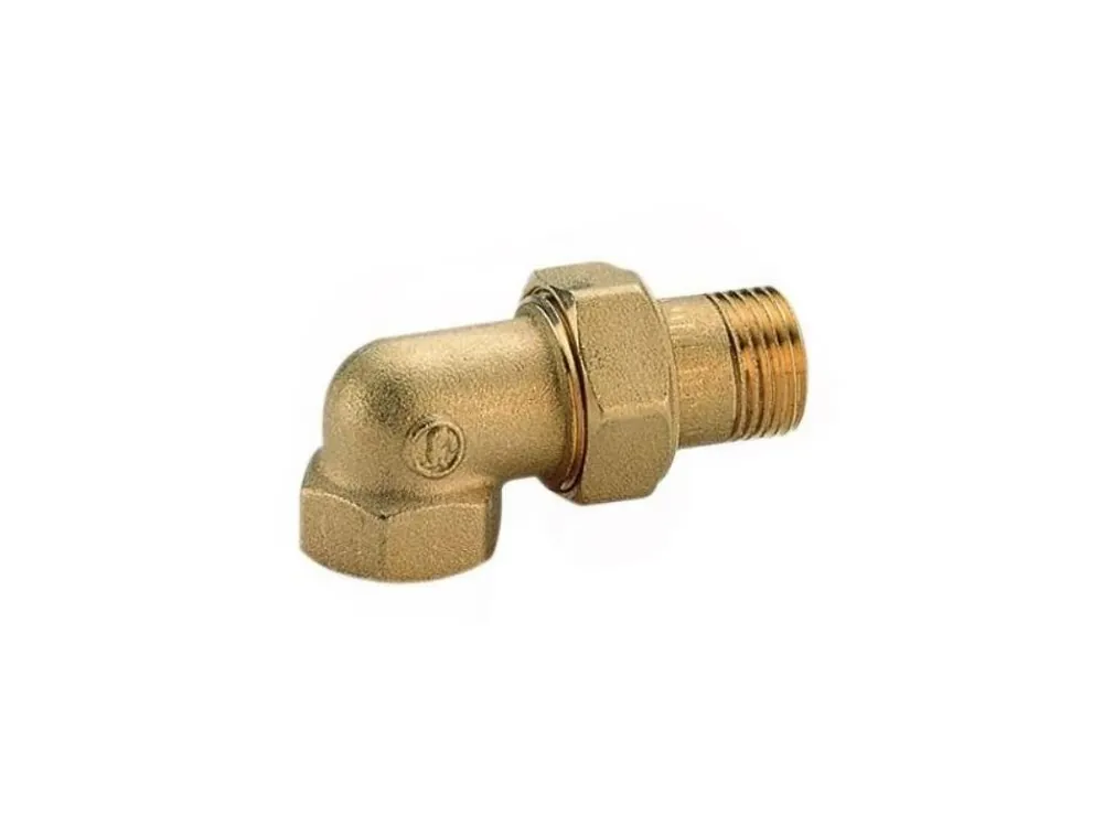 GIACOMINI R19 šroubení 3/8", rohové, mosaz
