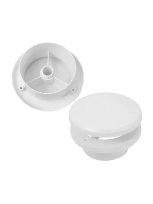 Ventil talířový s regulací TV O100 mm, bílý 0420