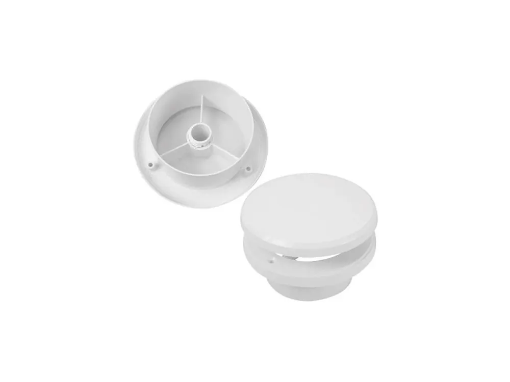 Ventil talířový s regulací TV O100 mm, bílý 0420