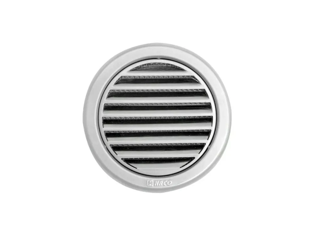 Mřížka větrací kruhová se síťovinou NVM, Ø 125 mm, nerez 0705