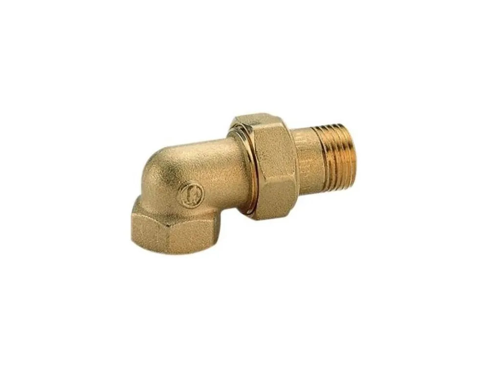 GIACOMINI R19 šroubení 1", rohové, mosaz