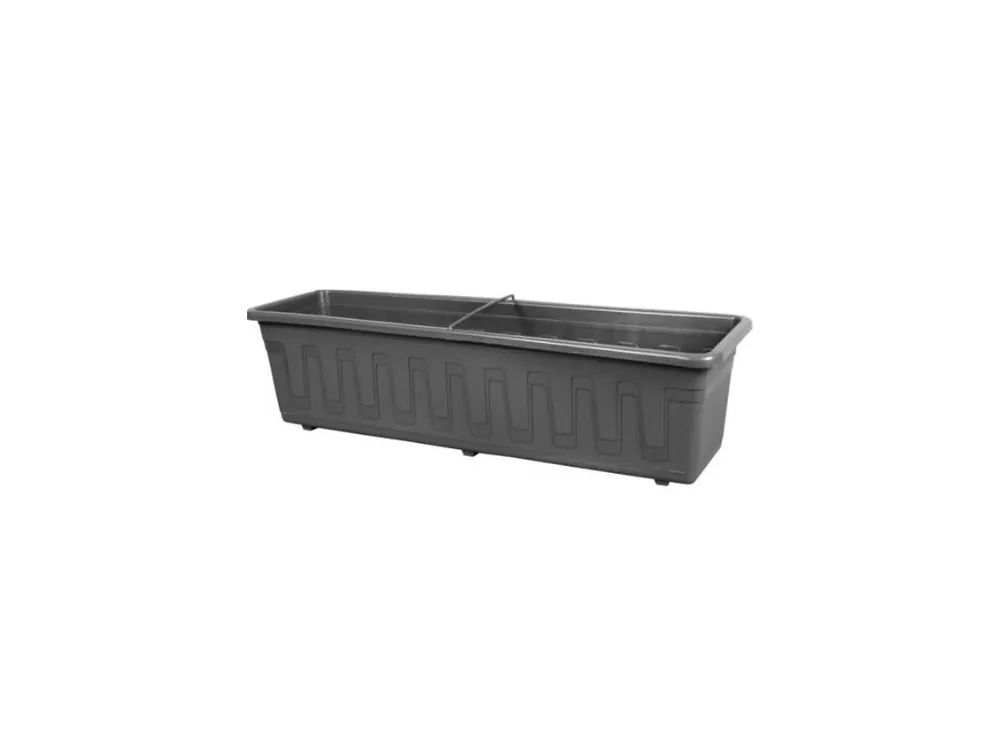 Truhlík GARDEN plastový s dezénem 50cm, antracit