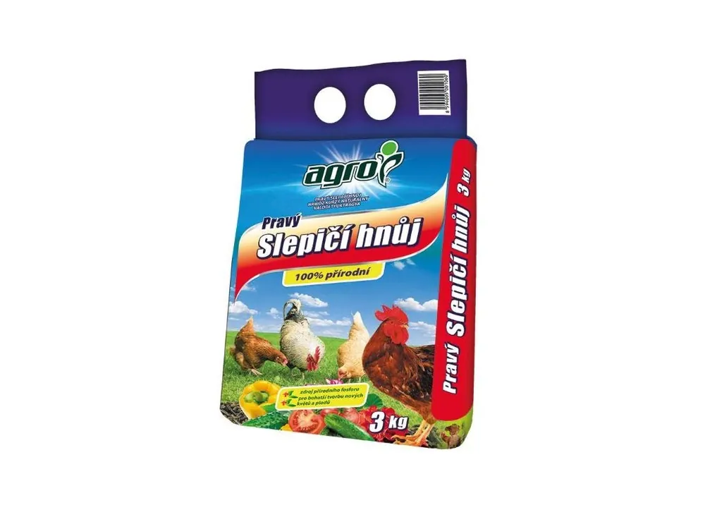 AGRO Pravý slepičí hnůj 3 kg