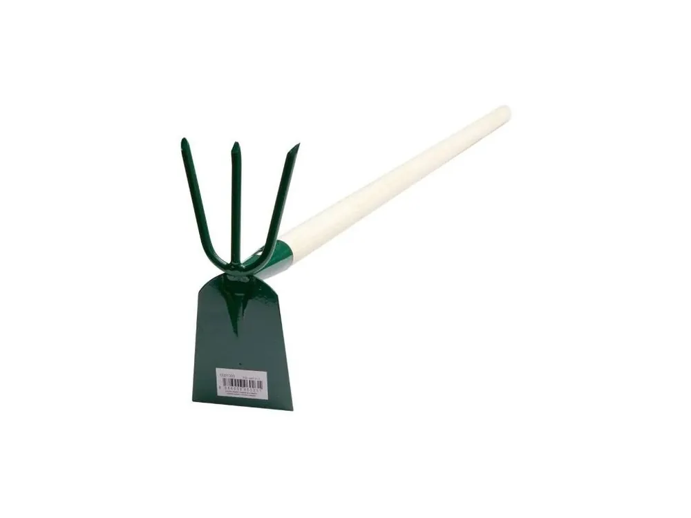 Motyčka plochá 3 zubá, s násadou 100 cm, FED
