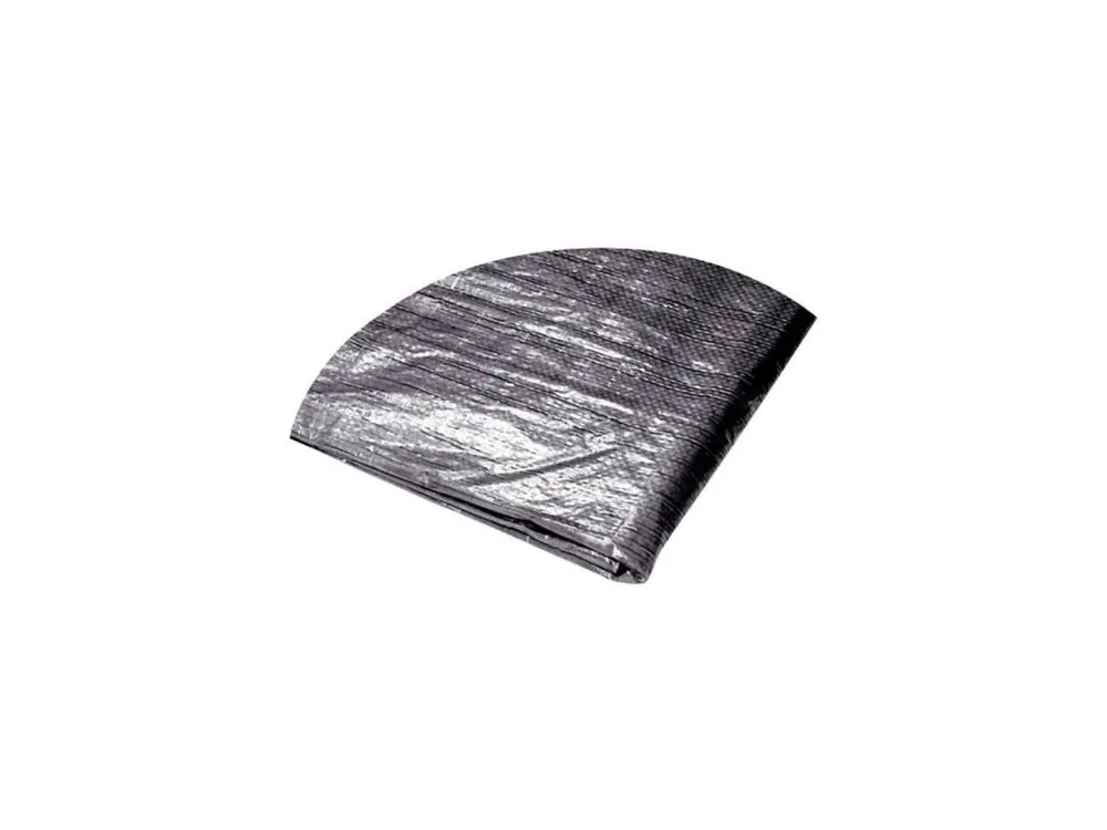 Plachta zakrývací kulatá, Ø 4,1 - 4,5 m, 120g/m2, modro - stříbrná