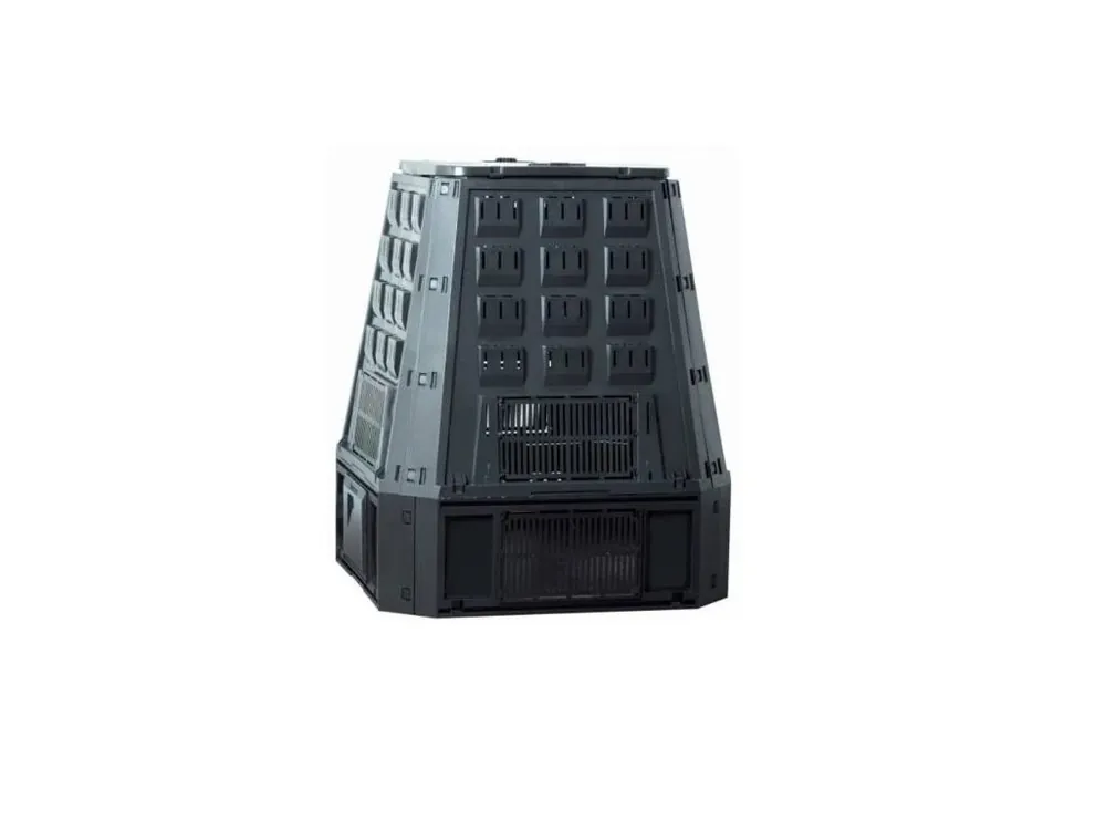 Kompostér, 630 l, 900 x 910 x 1070 mm, černý