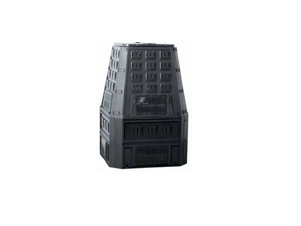 Kompostér, 850 l, 900 x 910 x 1345 mm, černý