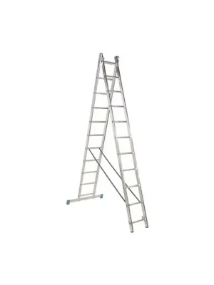 Žebřík Al, 2 x 7 příček, 2,01 m, 3,14 m, univerzální, ALVE 7507