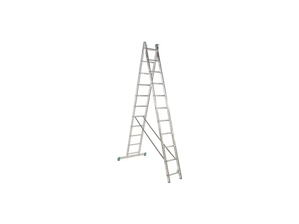 Žebřík Al, 2 x 7 příček, 2,01 m, 3,14 m, univerzální, ALVE 7507