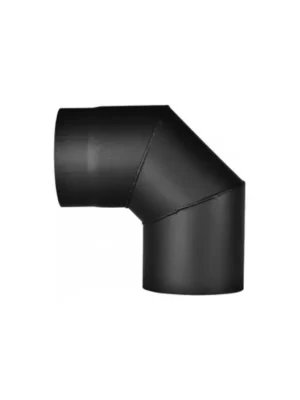 Koleno kouřovodu 90° 1,5 mm 130 mm, černé