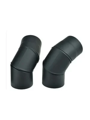 Koleno kouřovodu 90°- 180° 1,5 mm otočné 130 mm, černé
