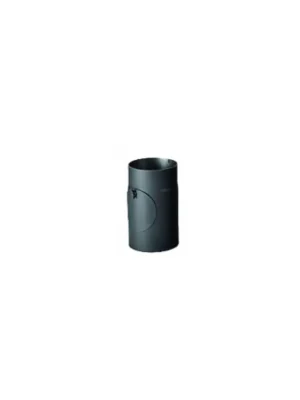 Trubka kouřovodu 1,5 mm s čistícím otvorem 120 x 250 mm, černá