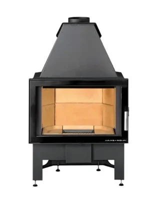 HAAS+SOHN Vložka krbová Jonava IV černá / smaltovaná dvířka, 3,9 - 8,3 kW
