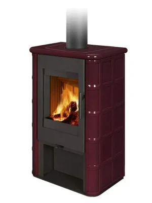 Romotop Kamna krbová Siena N 02, 2,9 - 7,5 kW, kachlová, červená šarlatová