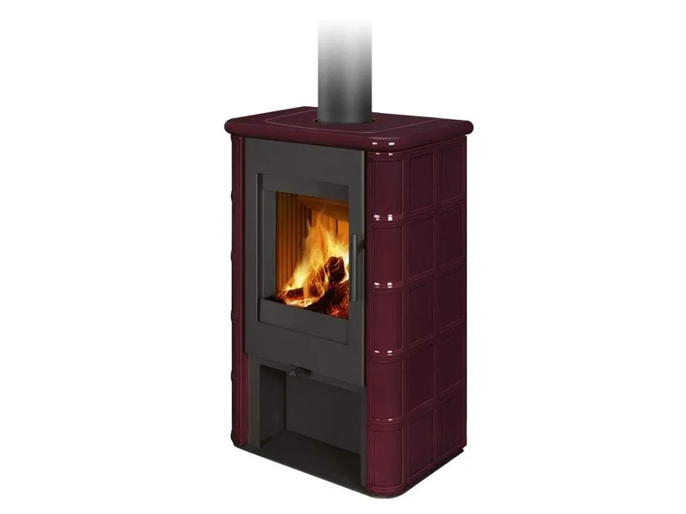 Romotop Kamna krbová Siena N 02, 2,9 - 7,5 kW, kachlová, červená šarlatová