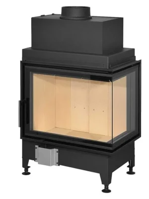 Romotop Vložka krbová HEAT R 2G S 65.51.40.21 rohová, pravá, 3,5 - 9,0 kW, černá