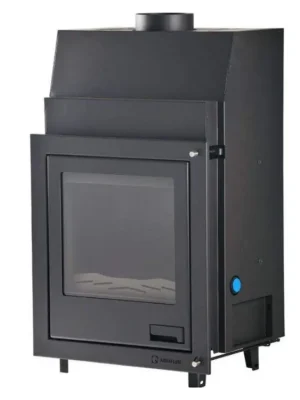 HS Flamingo Vložka krbová AQUAFLAM 17 s výměníkem a manuální regulací, 17 kW, rovné sklo