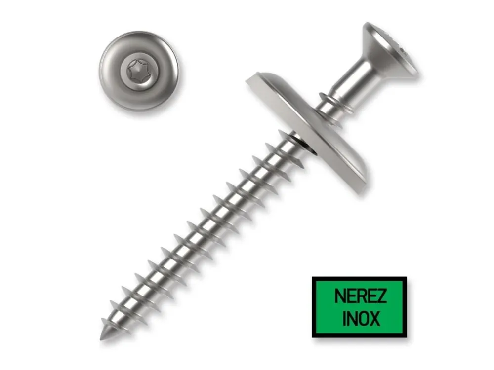 Šroub klempířský DIN 7995 s EPDM podložkou 4,5 x 30 mm, TX20, nerez A2