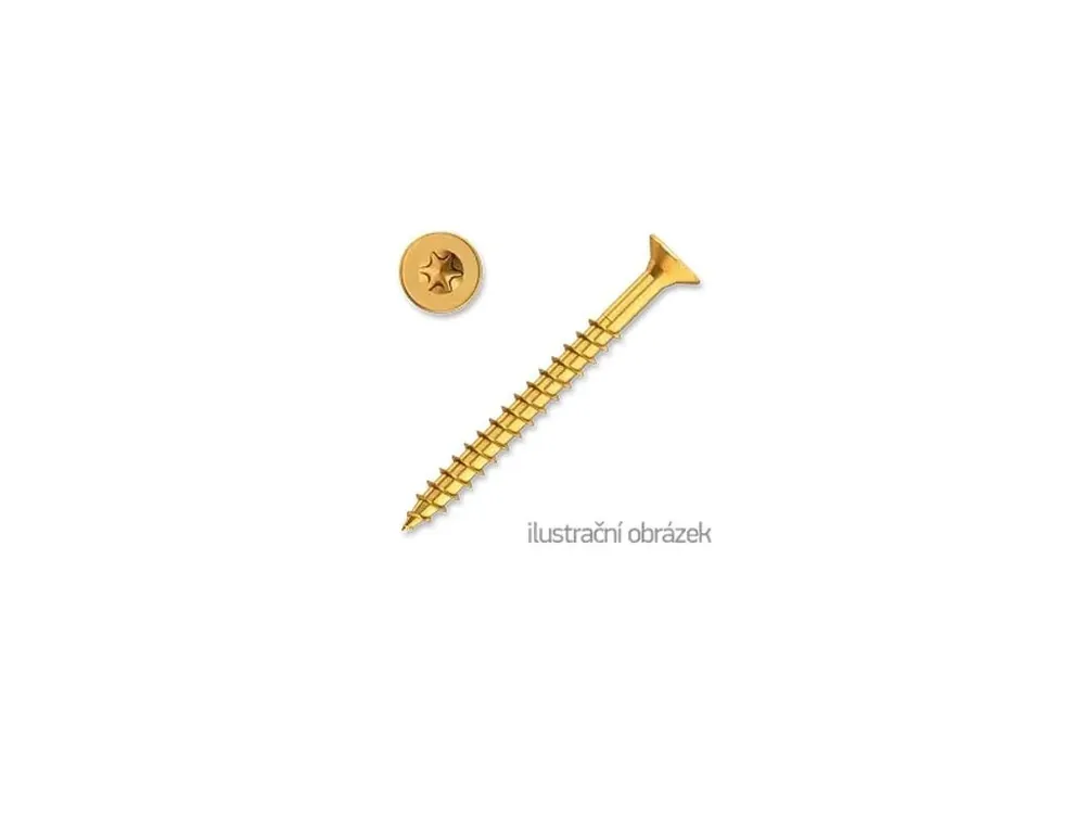 Vrut stavební se zápustnou hlavou torx, 6x50/30