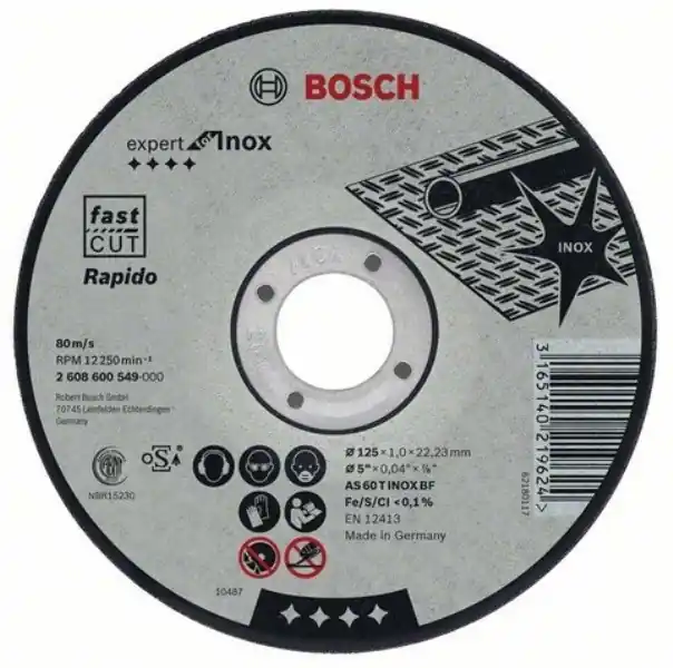 Brusný kotouč BOSCH EXPERT INOX na ocel
