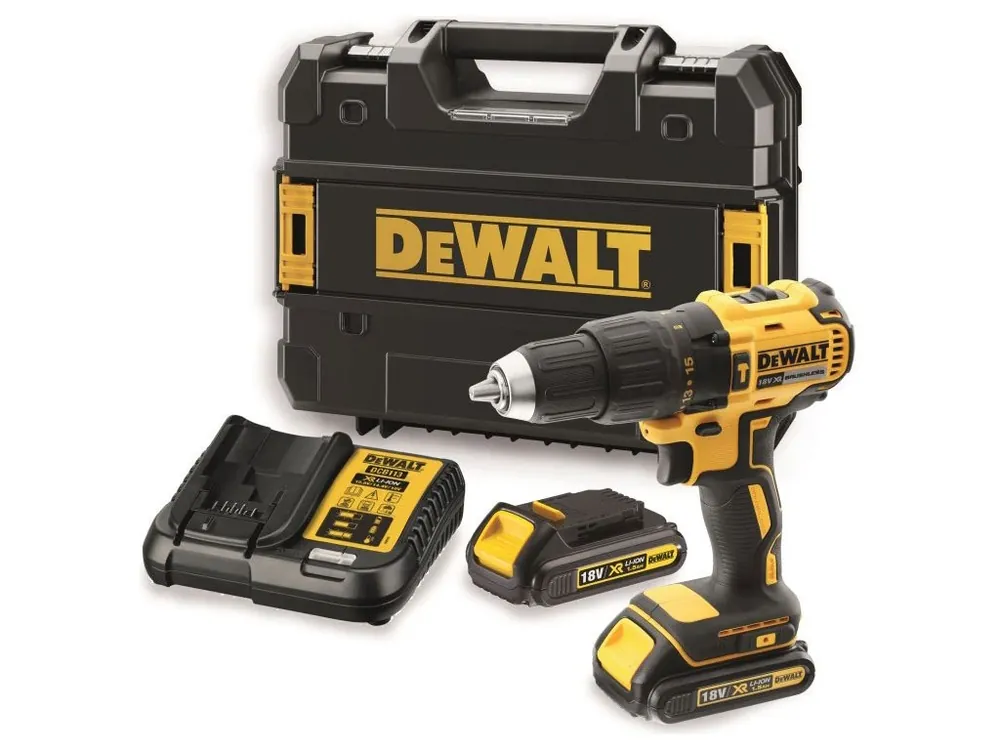 Aku bezuhlíková příklepová vrtačka 18V XR 1,5Ah Li-Ion DCD778S2T DeWALT
