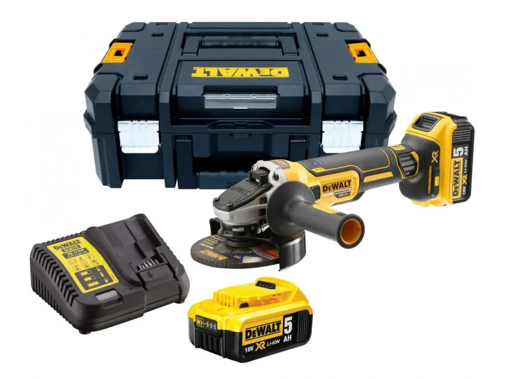 Aku bruska úhlová 125mm 18V XR 5,0Ah Li-Ion DCG405P2 DeWALT