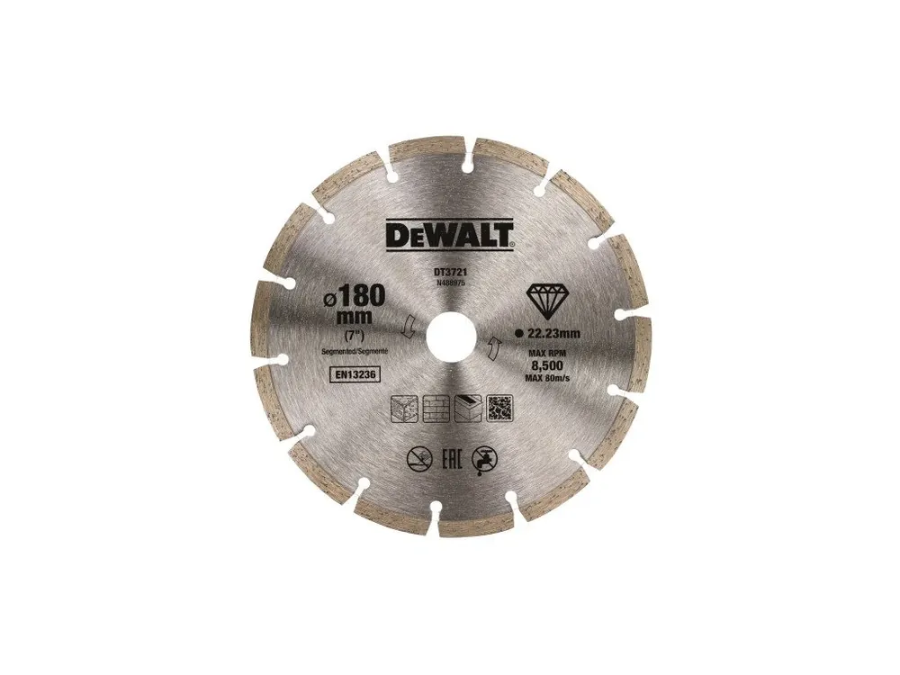 Dia řezný kotouč 180mm Laser1 na beton a cihly DeWALT DT3721