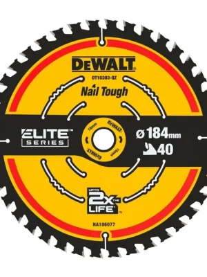 Pilový kotouč 184x1,7x16mm, 40 zubů DT10303 DeWALT