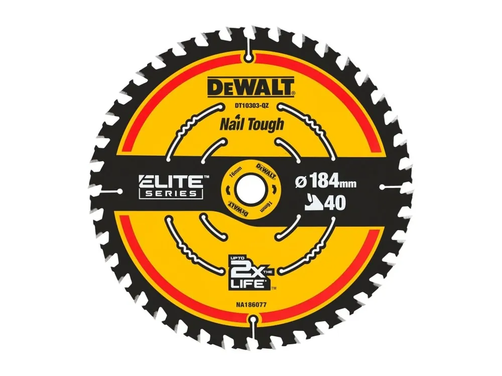 Pilový kotouč 184x1,7x16mm, 40 zubů DT10303 DeWALT