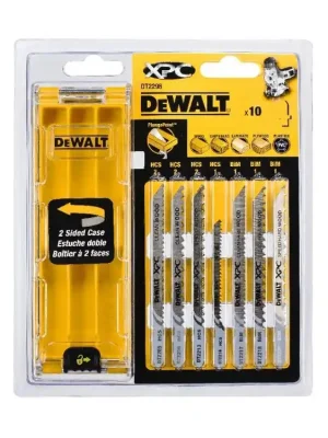 Sada pilových plátků na dřevo a plast 10dílná DeWALT DT2296