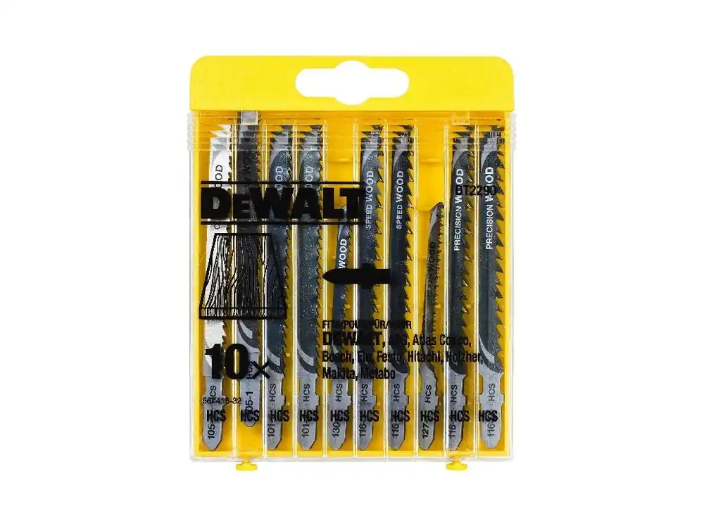 Sada pilových plátků na dřevo 10dílná DeWALT DT2290