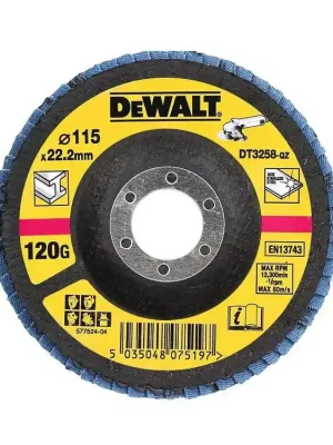 Brusný lamelový kotouč 115mm P120 vypouklý DT3258 DeWALT