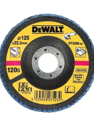 Brusný lamelový kotouč 125mm P120 vypouklý DT3268 DeWALT