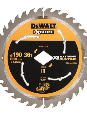 Pilový kotouč 190 x 1,55 mm, 36 zubů DT40271 DeWALT