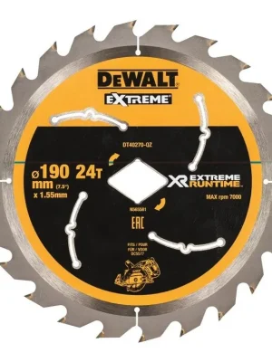 Pilový kotouč 190 x 1,55mm s kosočtverc.otovrem 24 zubů DT40270 DeWALT