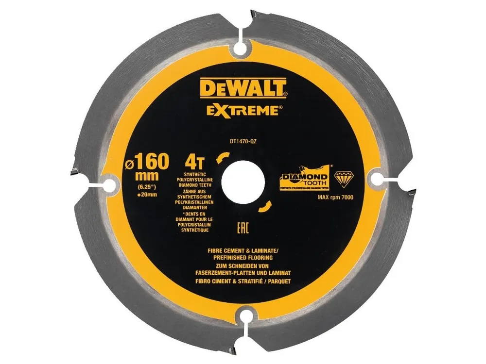 Pilový kotouč na cementovláknité desky 160 x 20 DeWALT DT1470