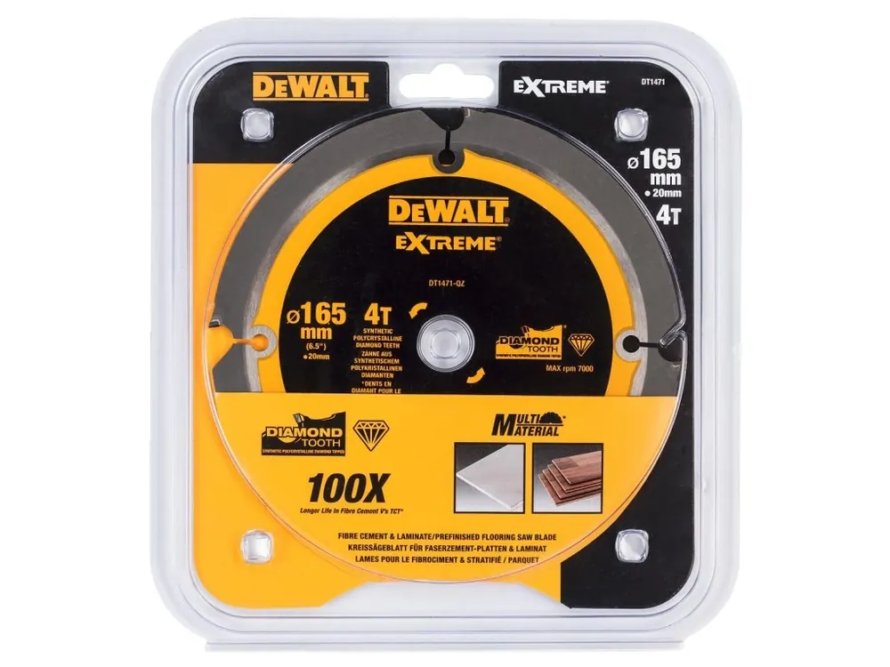 Pilový kotouč na cementovláknité desky 165 x 20 DeWALT DT1471
