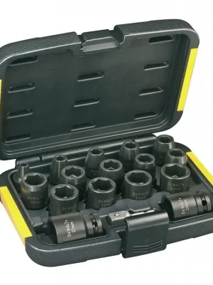 17dílná sada klíčů pro rázový utahovák DT7506 DeWALT
