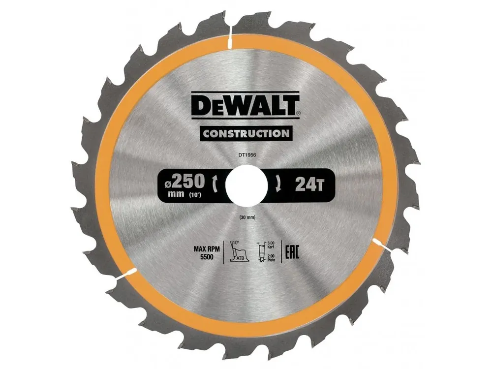 Pilový kotouč 250x3,0x30mm, 24 zubů DT1956 DeWALT